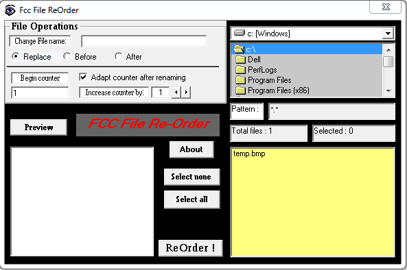 VB6 - File ReOrder Utility