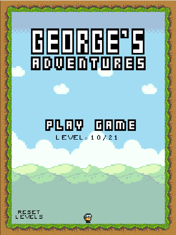 HTML - George's Adventure - Start Screen